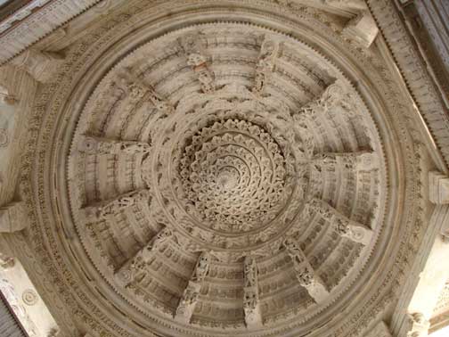 Ranakapur Jain Temple ceiling.