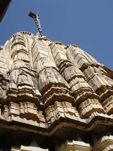 Ranakapur Jain Temple roof close up.