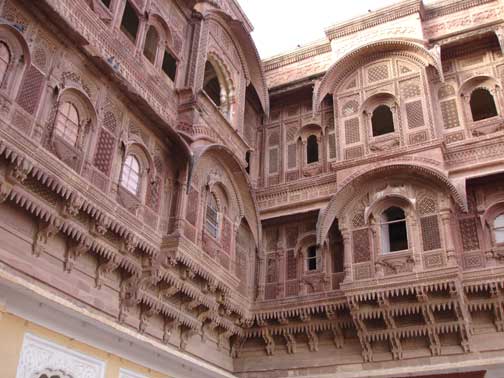 Mehrangarh Fort courtyard.